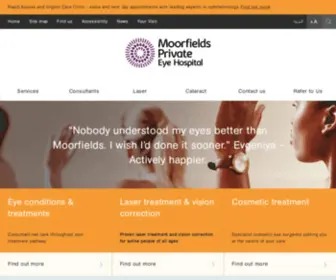 Moorfields-Private.co.uk(Moorfields Eye Hospital) Screenshot