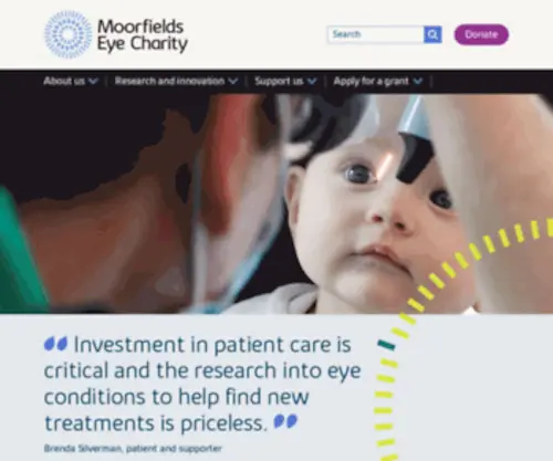 Moorfieldseyecharity.org.uk(Moorfields Eye Charity) Screenshot