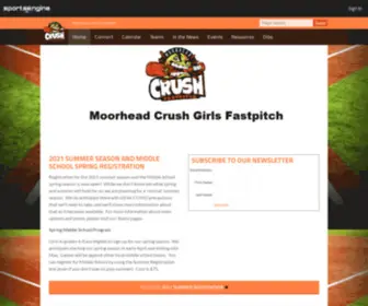 Moorheadcrush.org(Moorhead Crush Girls Softball) Screenshot