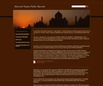 Moorishnationpublicrecords.com(Moorish Nation Public Records) Screenshot