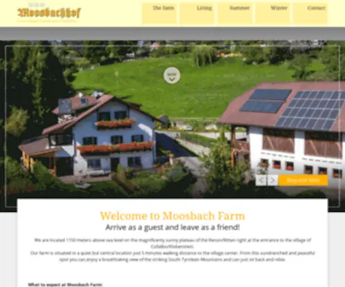 Moosbachhof.it(Urlaub am Bauernhof) Screenshot