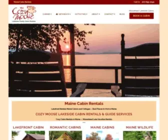 Mooseheadcabins.com(Maine Cabin Rentals) Screenshot