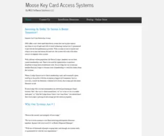 Moosekeycard.com(Moose Key Card Access System) Screenshot