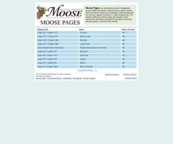 Moosepages.org(Moose Pages) Screenshot