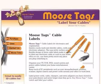 Moosetags.com(Moose Tags Cable Labels) Screenshot