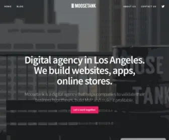 Moosetank.com(Digital agency in LA) Screenshot