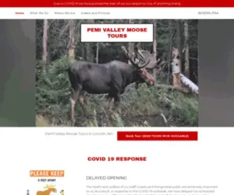 Moosetoursnh.com(Pemi Valley Moose Tours) Screenshot