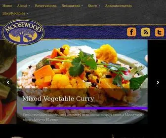 Moosewoodcooks.com(Moosewood Cooks) Screenshot
