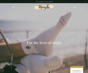 Mooshesocks.com(Mooshe Socks) Screenshot