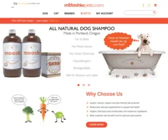 Mooshiepets.com(Natural and Organic Supplements and Treats for Dogs and Cats) Screenshot