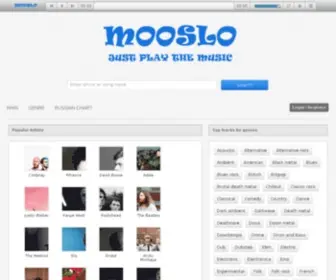 Mooslo.com(Mooslo just play the music) Screenshot