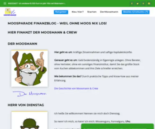 Moospara.de(MoosParade Finanzblog) Screenshot