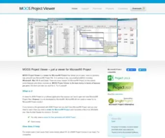 Moosprojectviewer.com(Viewer for Microsoft Project files) Screenshot