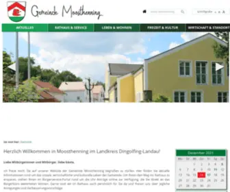 Moosthenning.de(Gemeinde Moosthenning) Screenshot