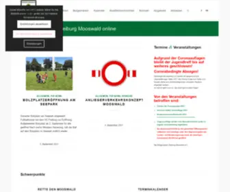 Mooswald.org(Willkommen auf Freiburg Mooswald online) Screenshot