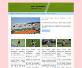 Mootennis.com(Moo's Tennis Blog) Screenshot