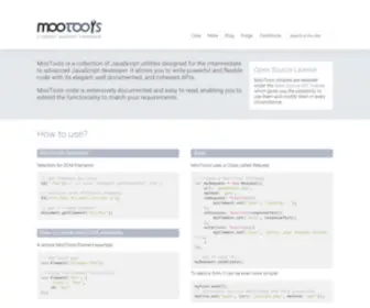 Mootools.net(Mootools) Screenshot