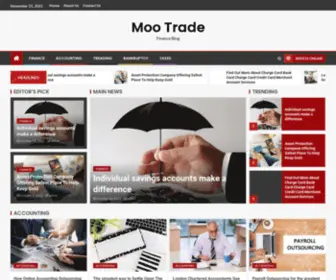 Mootrade.com(Finance Blog) Screenshot