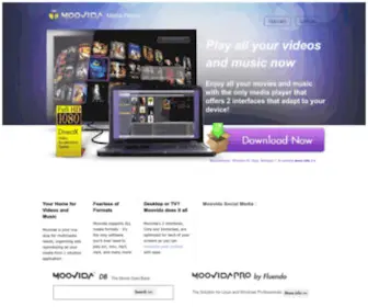 Moovida.com(Free media player and center featuring an immersed 3D interface) Screenshot