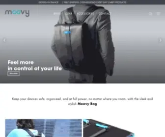 Moovybag.com(The Moovy Bag Connected Backpack) Screenshot