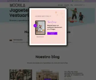 Mooxila.com(Tienda de juguetes y ropa infantil Mooxila) Screenshot