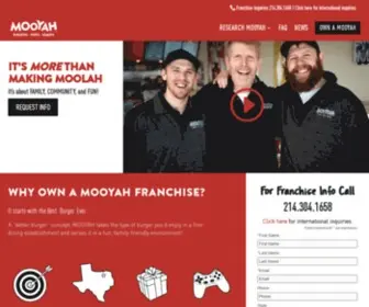 Mooyahfranchise.com(Best Burger Restaurant Franchise) Screenshot