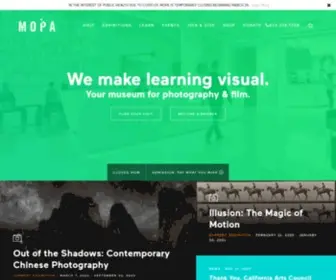 Mopa.org(The mission of the Museum of Photographic Arts in San Diego) Screenshot