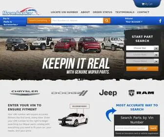 Moparamerica.com(Genuine Mopar Parts For Dodge Jeep RAM Chrysler) Screenshot
