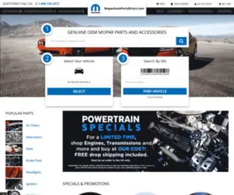 Moparautopartsdirect.com(Online Discount MOPAR Parts) Screenshot