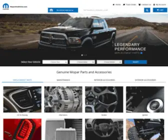Moparoneonline.com(Mopar Online Parts Shop) Screenshot