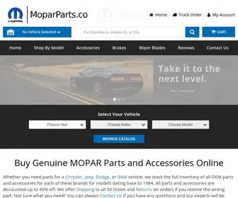 Moparparts.co(Best Pricing On OEM MOPAR Parts) Screenshot