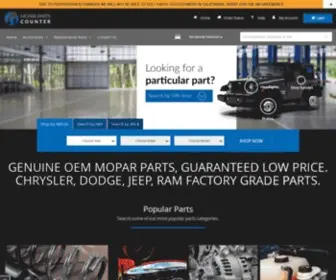 Moparpartscounter.com(Genuine MOPAR Parts & Accessories For Sale) Screenshot