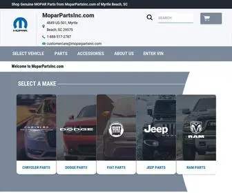 Moparpartsinc.com(Genuine MOPAR Parts) Screenshot