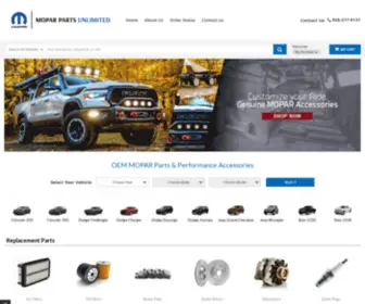 Moparpartsunlimited.com(Shop MOPAR Parts & Accessories) Screenshot