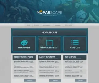 Moparscape.org(The largest RSPS Community) Screenshot