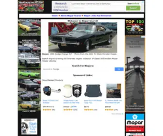 Moparsearch.com(Mopar Search) Screenshot