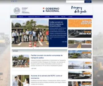 Mopc.gov.py(Ministerio de Obras P) Screenshot