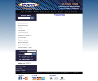 Mopec-Europe.com(Mopec Europe) Screenshot