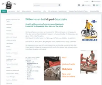 Moped-Ersatzteile.de(Verschleißteile für viele Oldtimer) Screenshot