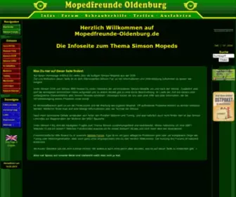 Mopedfreunde-Oldenburg.de(Mopedfreunde Oldenburg) Screenshot