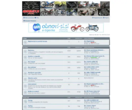 Mopedist.si(Prva stran) Screenshot