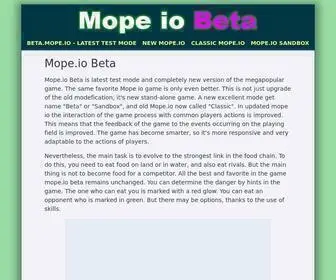 Mopeiobeta.com(Mope.io Beta) Screenshot