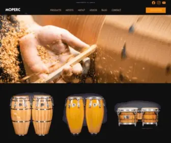 Moperc.com(Moperc handcrafted drums) Screenshot