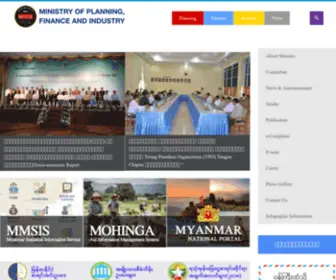 Mopfi.gov.mm(Ministry of Planning and Finance) Screenshot