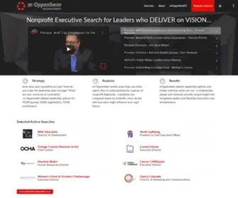 Moppenheim.com(Nonprofit Executive Search & Recruiting) Screenshot
