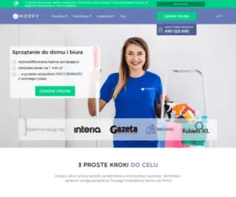 Moppy.pl(Firma Sprzątająca) Screenshot