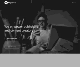Mopress.io(Content marketing) Screenshot