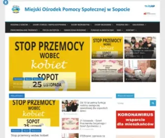 Mopssopot.pl(Miejski Ośrodek Pomocy Społecznej w Sopocie) Screenshot