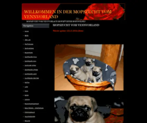 Mopszucht-Vom-Vennvorland.com(Mops) Screenshot