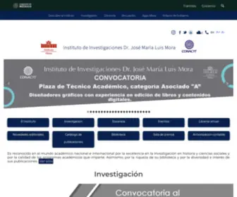 Mora.edu.mx(Instituto Mora) Screenshot